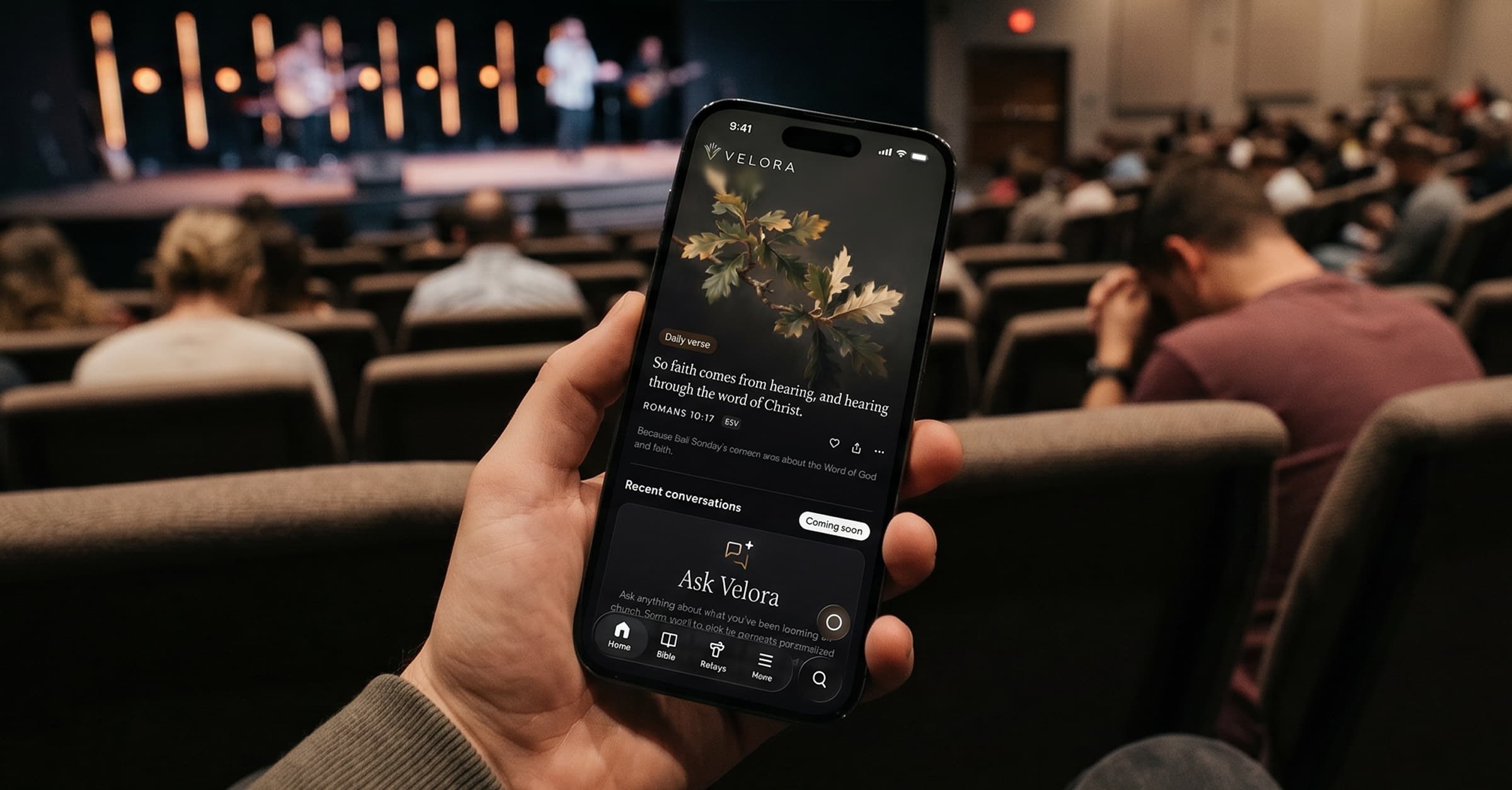 Home screen and daily verse for pre-release